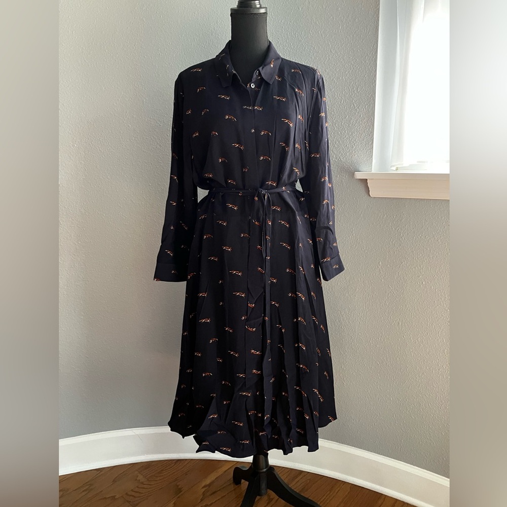Elegant Navy Midi Dress